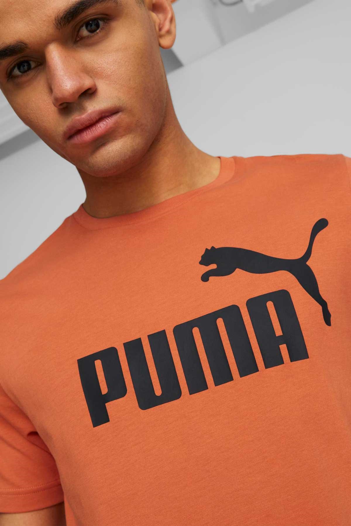 Puma ESS Logo Erkek Tişört 58666794 Turuncu