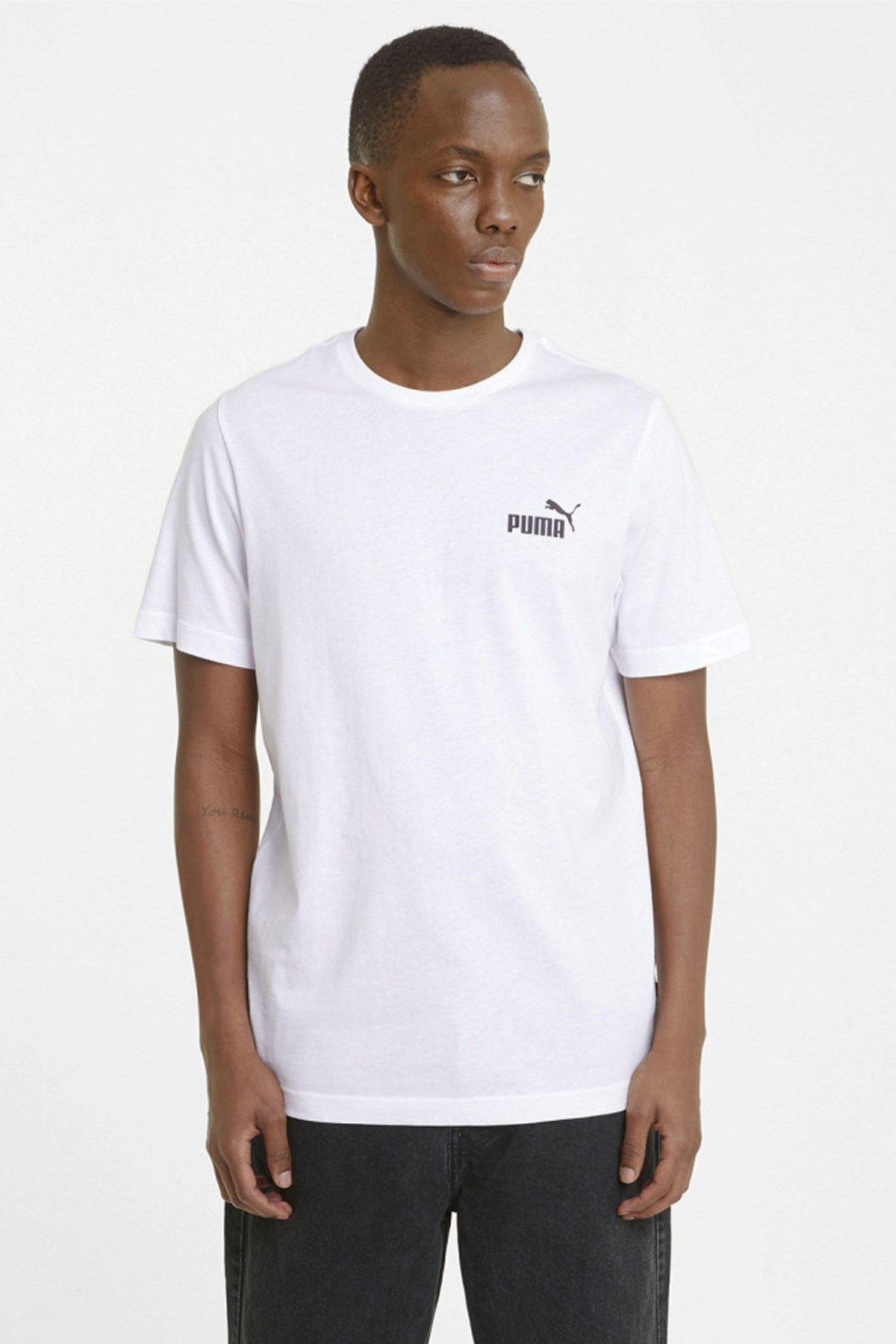 Puma Ess Small Logo Erkek Tişört 58666802 Beyaz