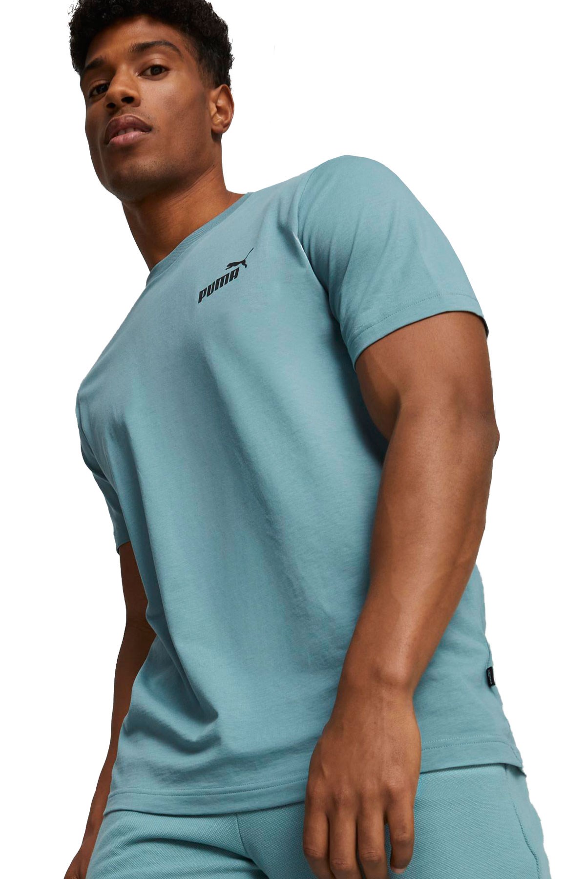 Puma ESS Small Logo Erkek Tişört 58666975 Mavi