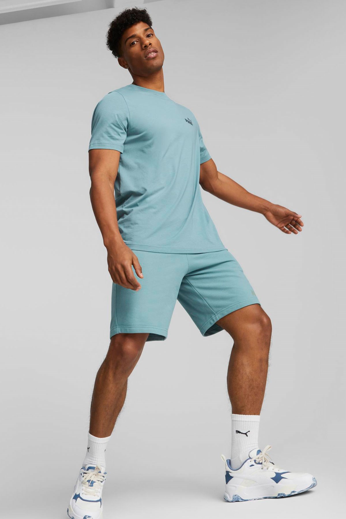 Puma ESS Small Logo Erkek Tişört 58666975 Mavi