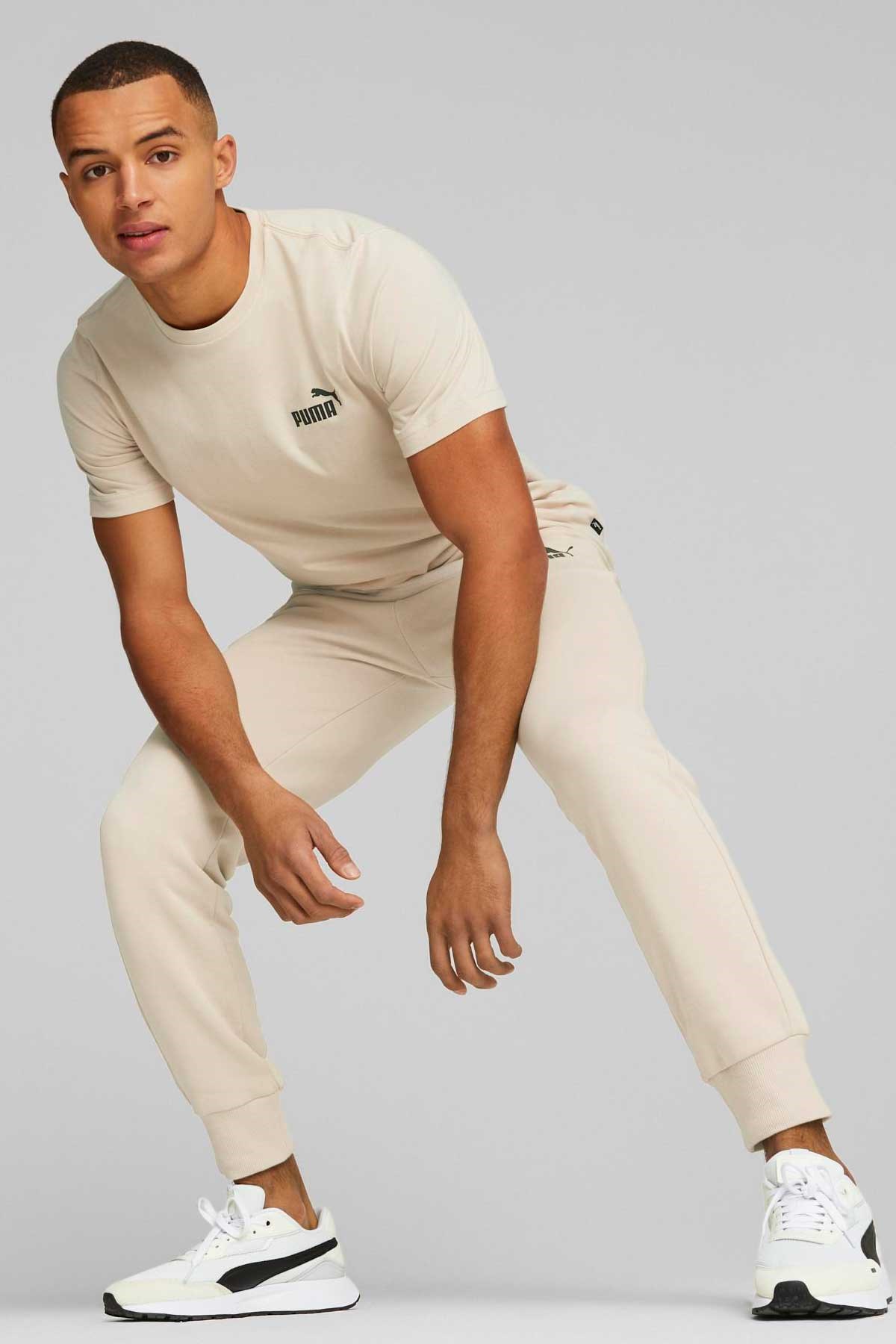 Puma ESS Small Logo Erkek Tişört 58666985 Bej