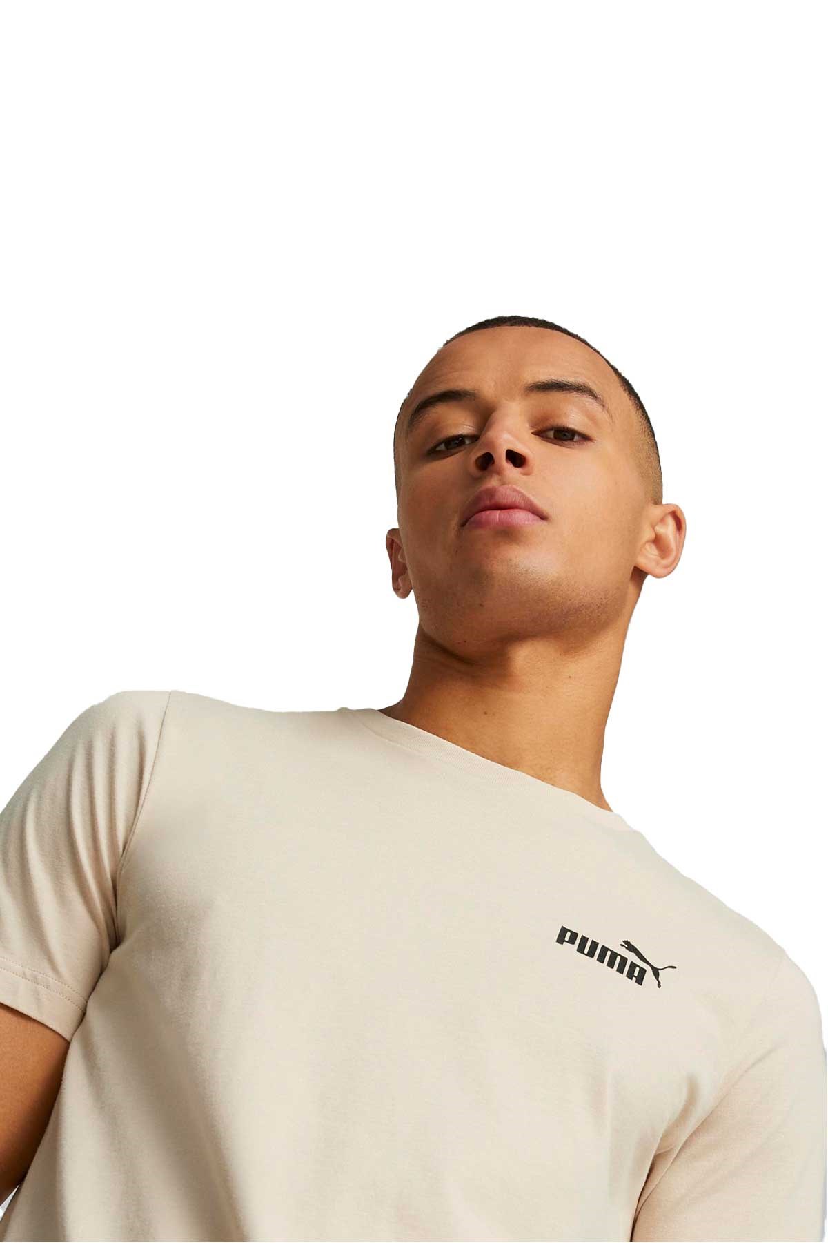 Puma ESS Small Logo Erkek Tişört 58666985 Bej