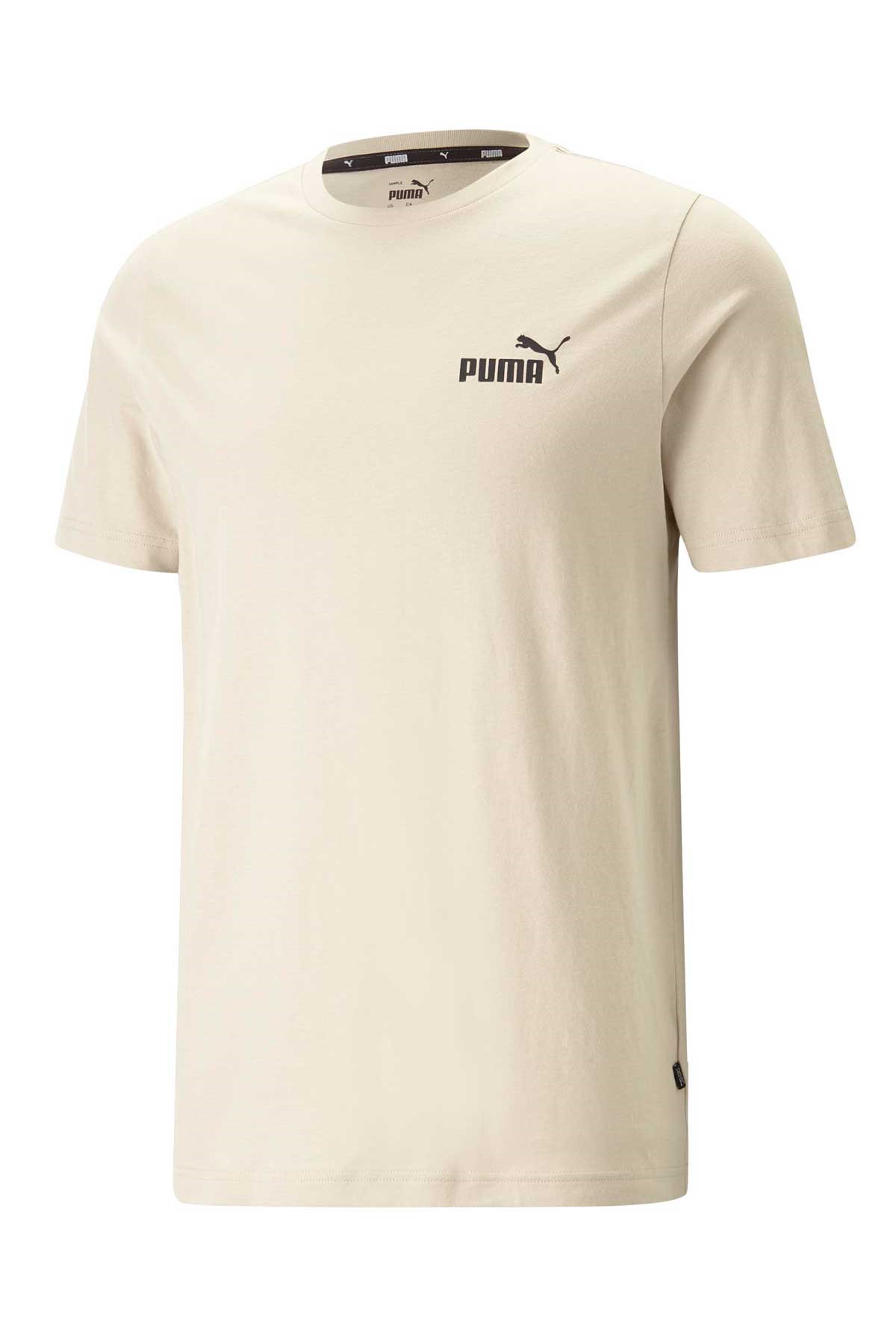 Puma ESS Small Logo Erkek Tişört 58666985 Bej