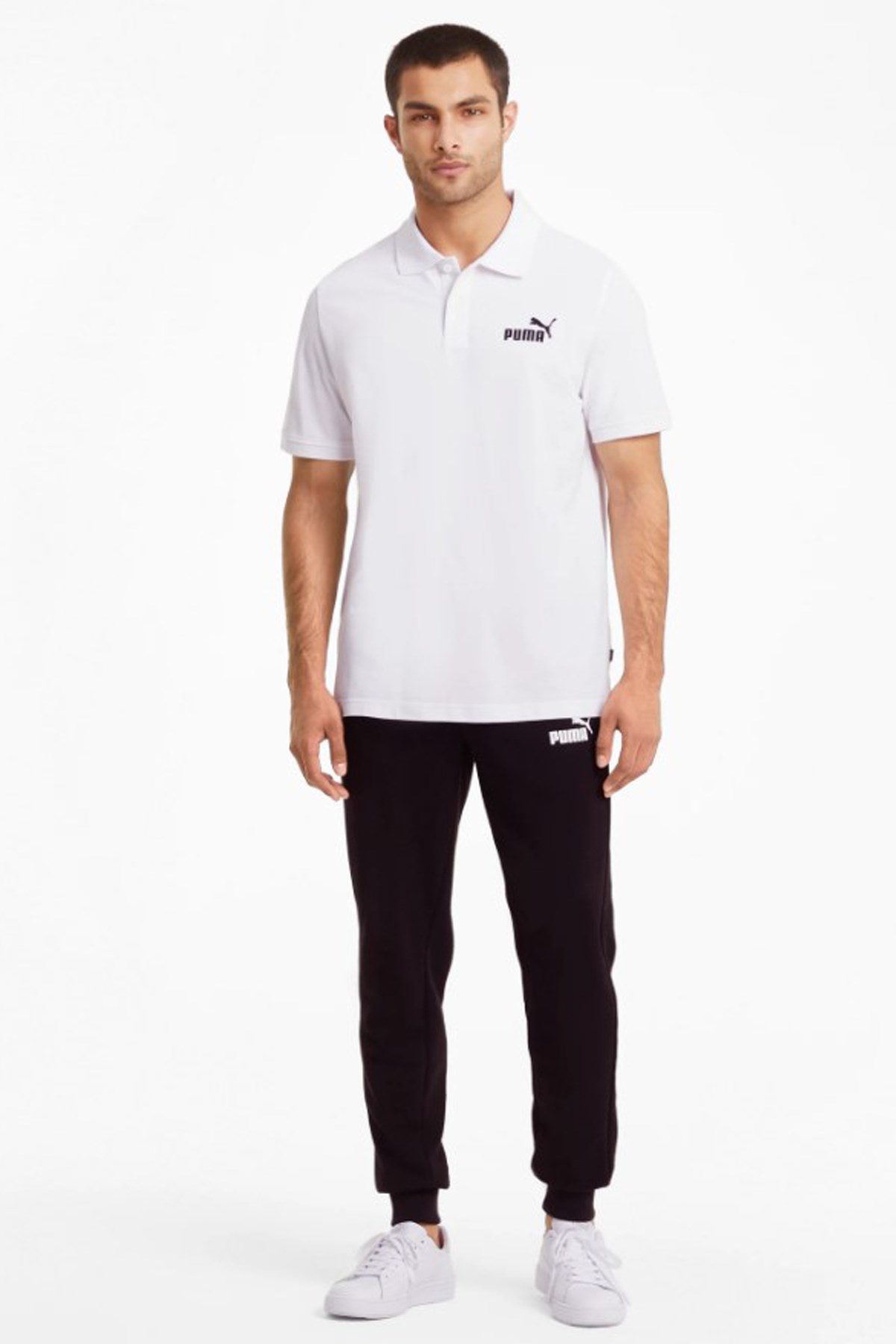 Puma Ess Pique Erkek Polo Tişört 58667402 Beyaz