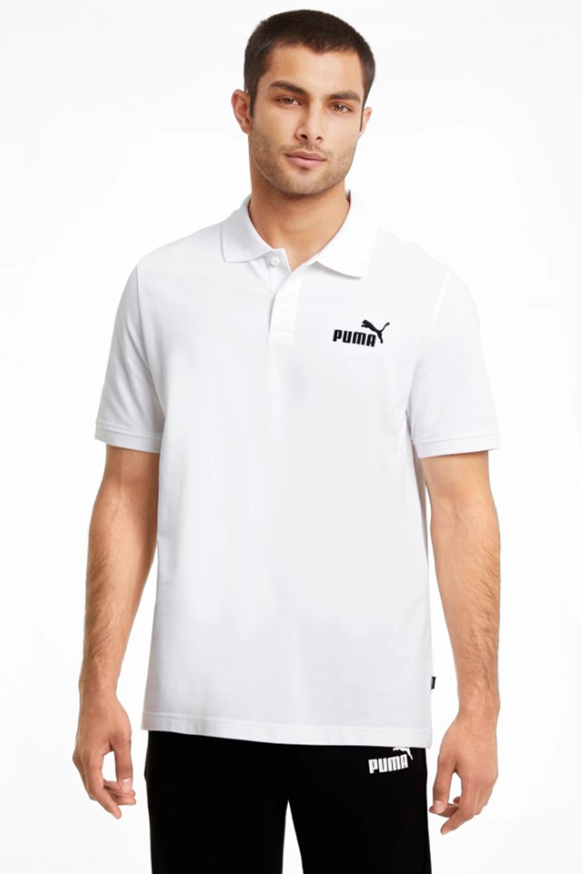 Puma Ess Pique Erkek Polo Tişört 58667402 Beyaz