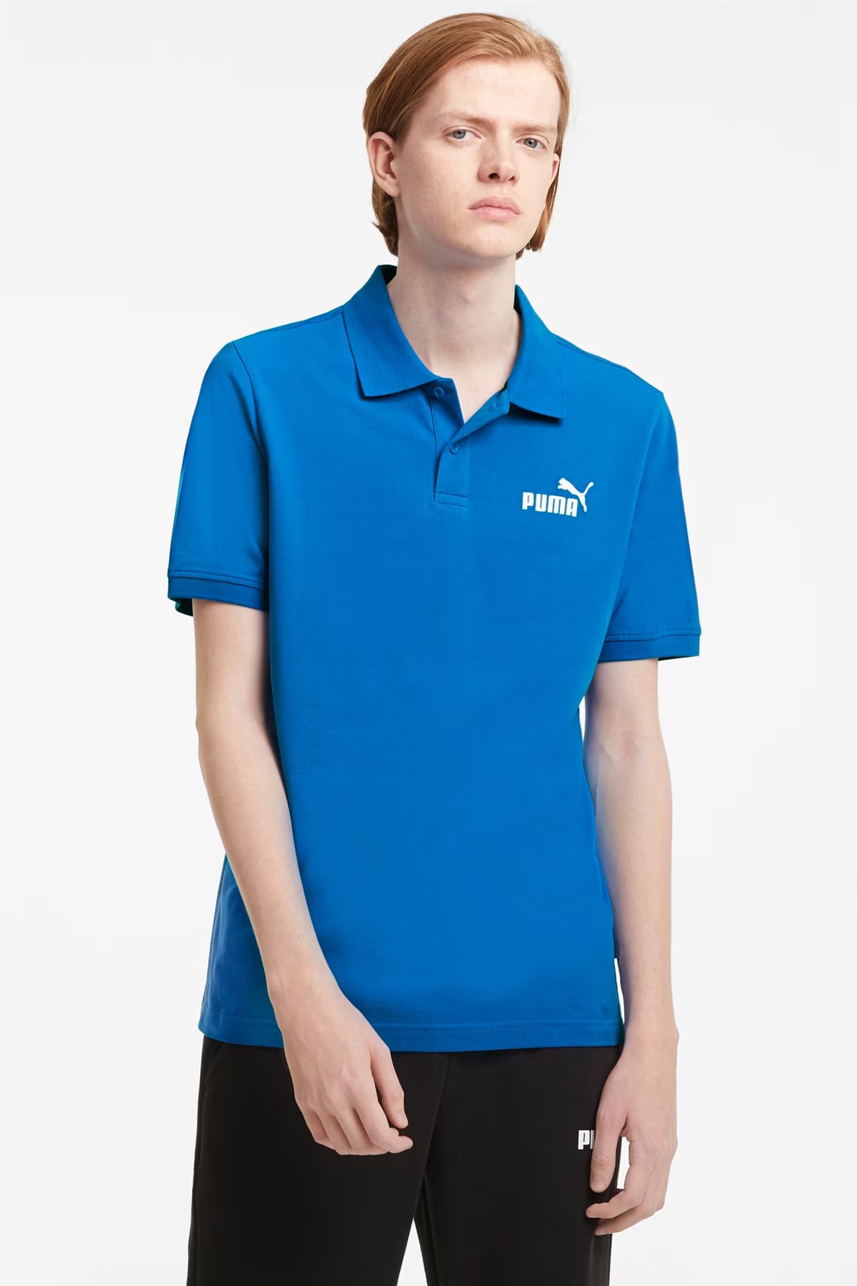 Puma Ess Pique Erkek Polo Yaka Tişört 58667458 Mavi