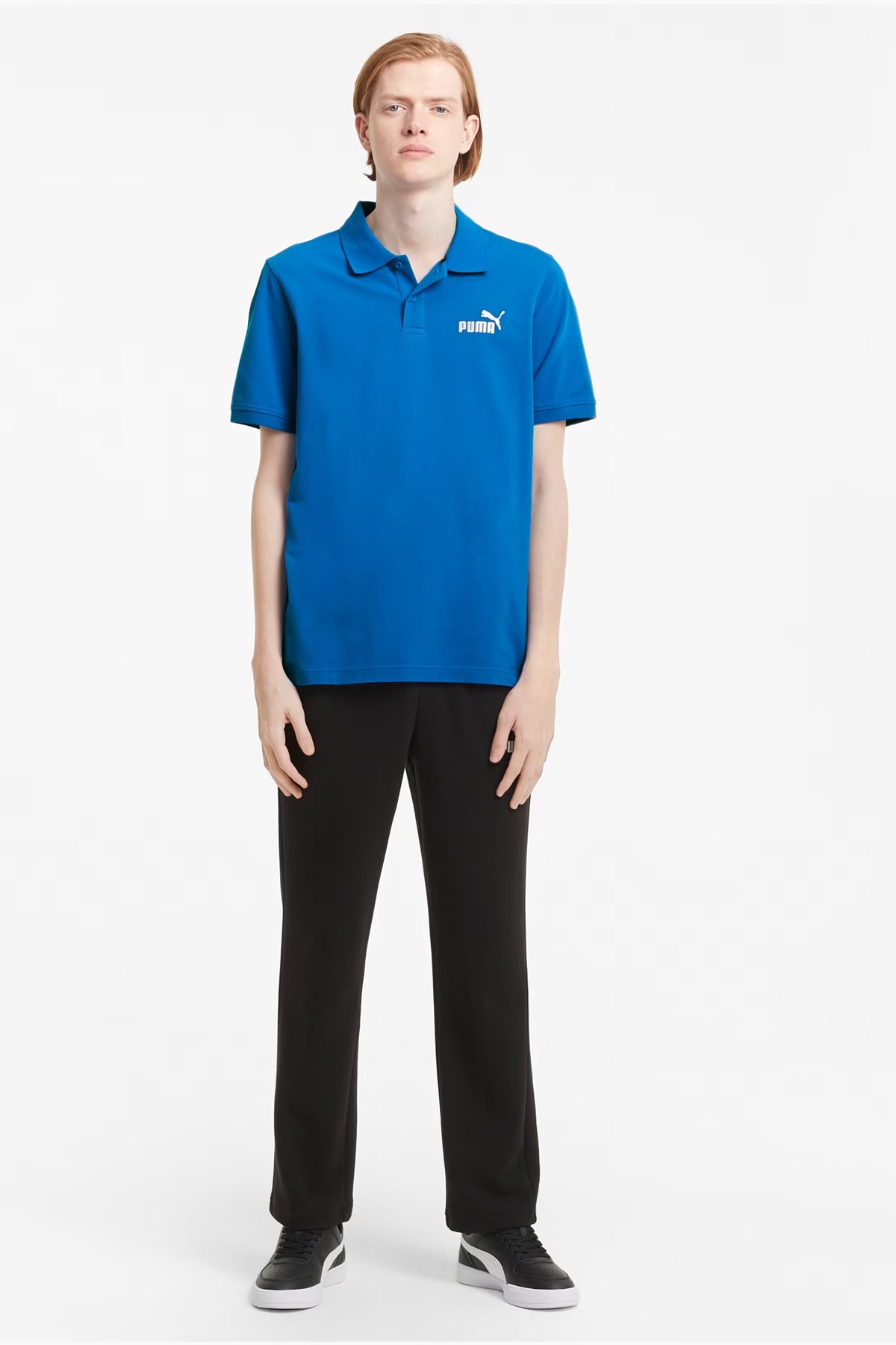 Puma Ess Pique Erkek Polo Yaka Tişört 58667458 Mavi