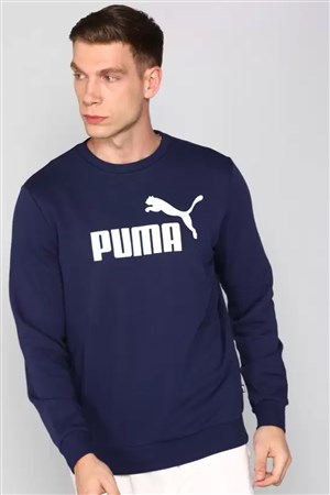Puma Ess Big Logo Erkek Sweatshirt 58668006 Lacivert