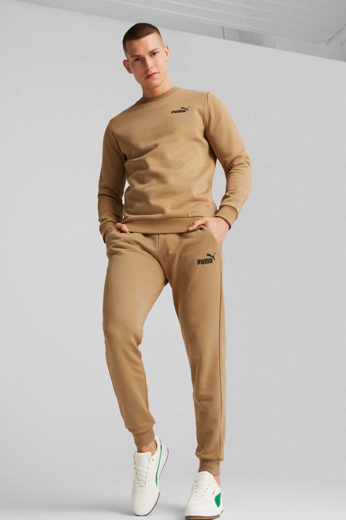 Puma Ess Small Logo Erkek Sweatshirt 58668386 Bej