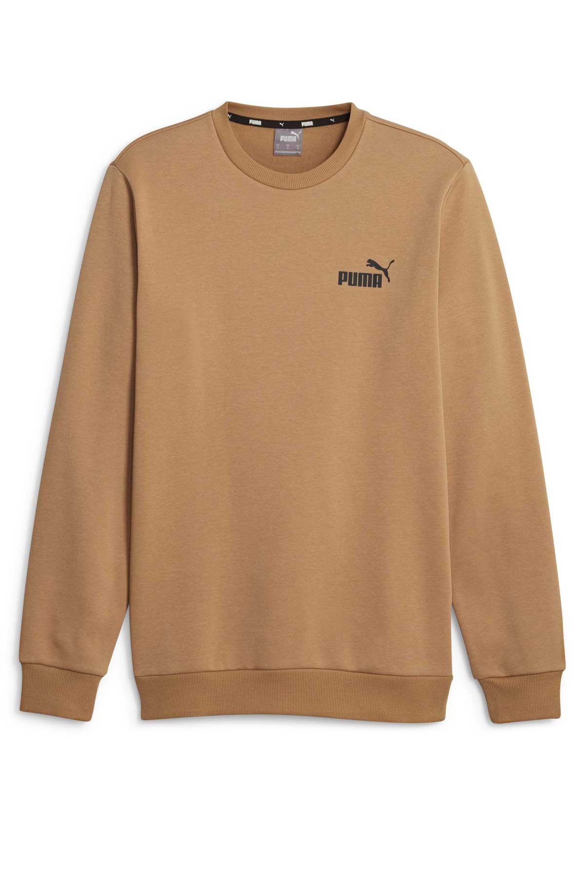 Puma Ess Small Logo Erkek Sweatshirt 58668386 Bej