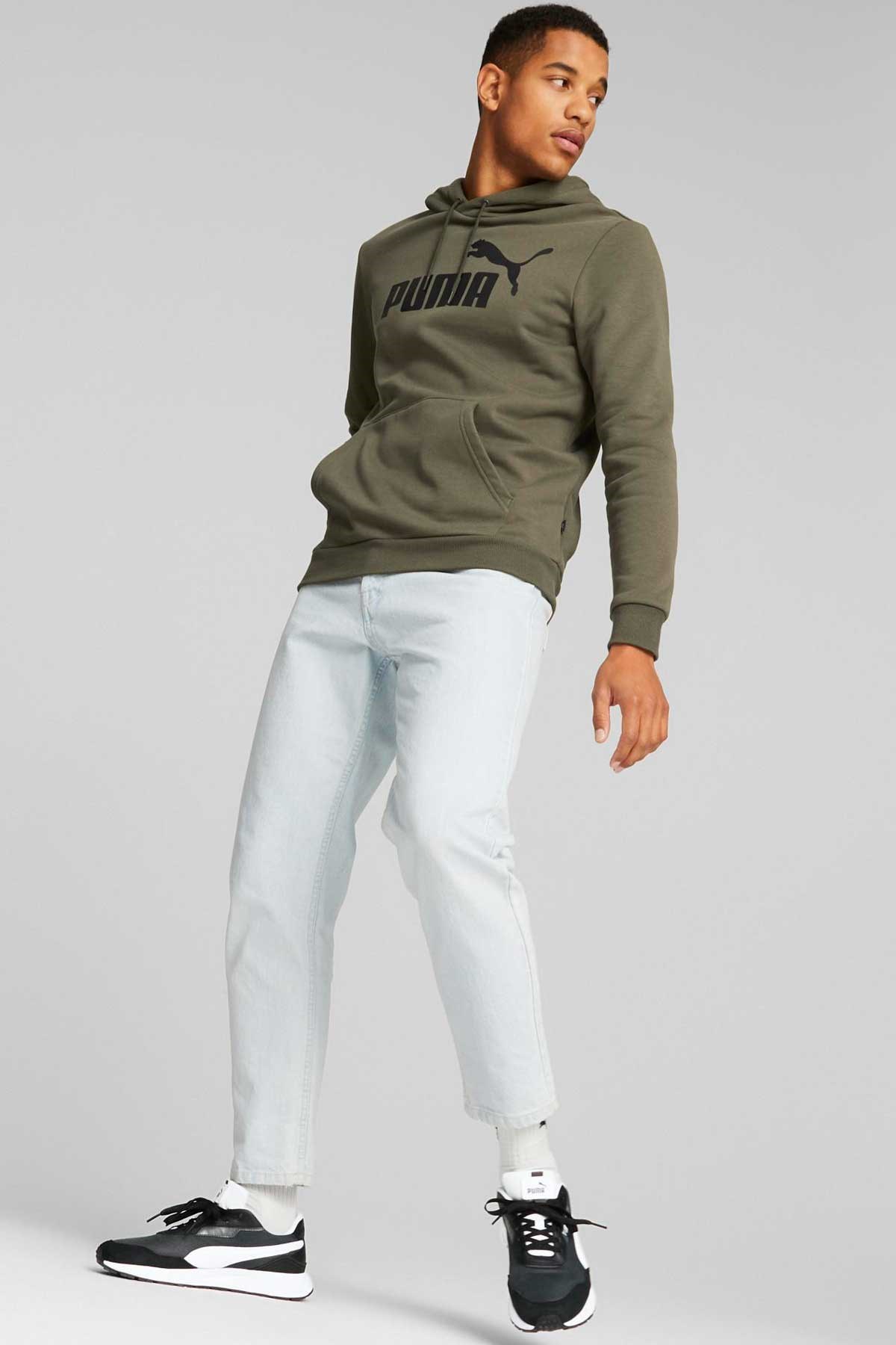 Puma ESS Big Logo Erkek Sweatshirt 58668736 Yeşil