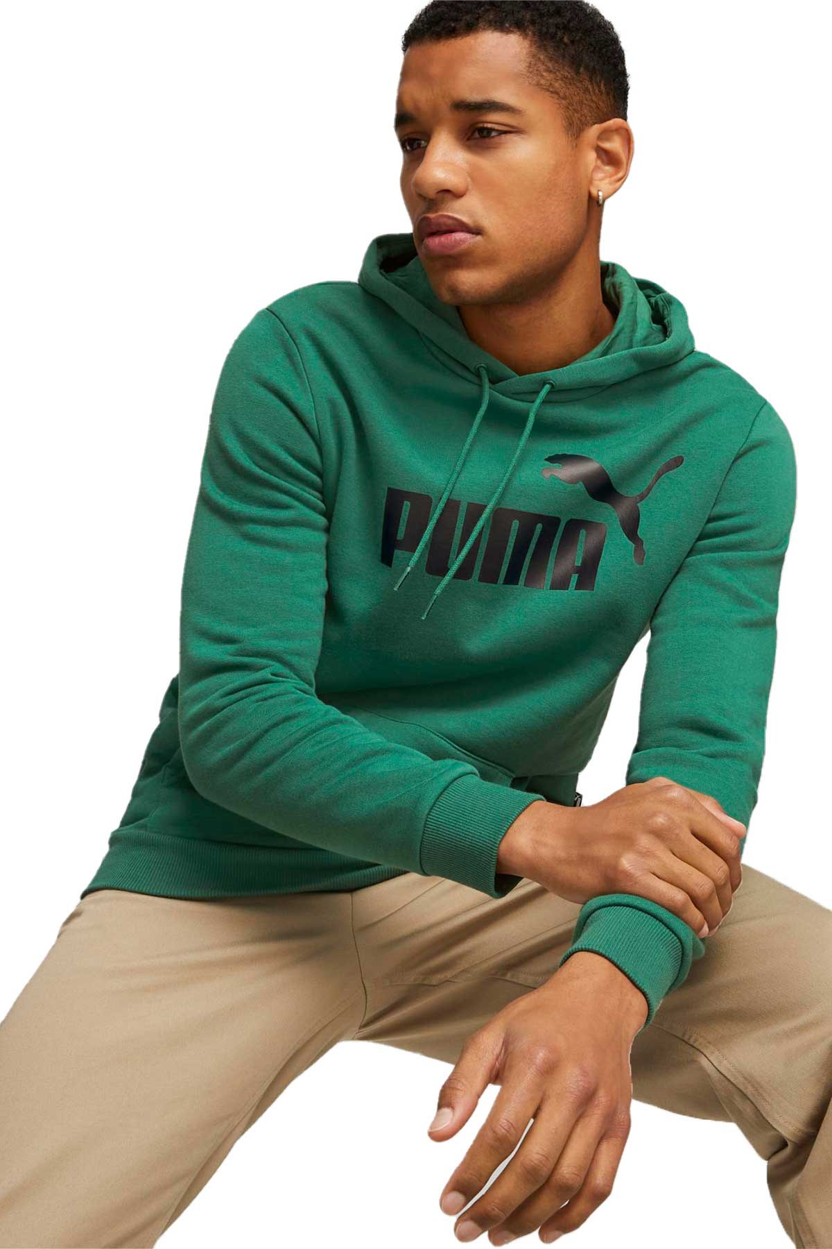 Puma ESS Big Logo Erkek Sweatshirt 58668746 Yeşil