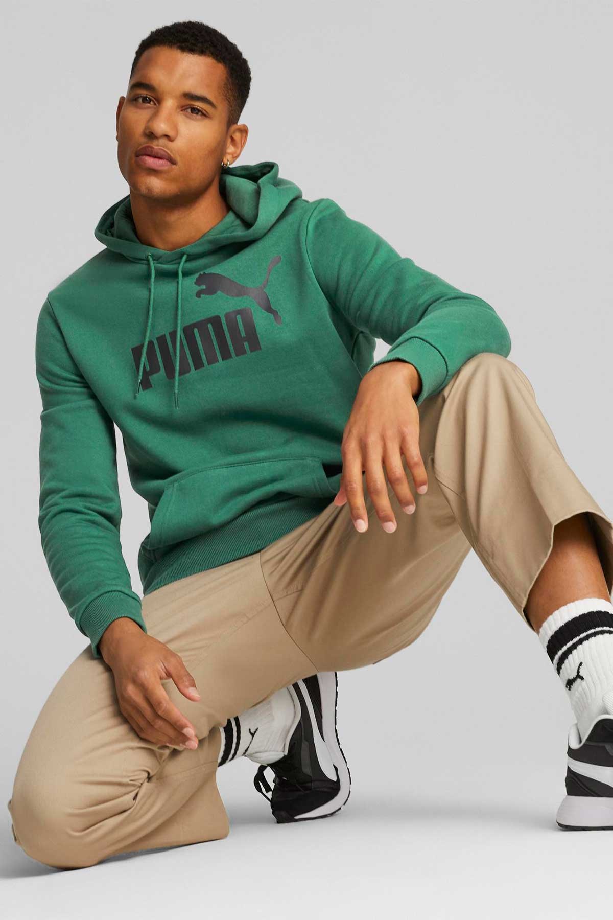 Puma ESS Big Logo Erkek Sweatshirt 58668746 Yeşil