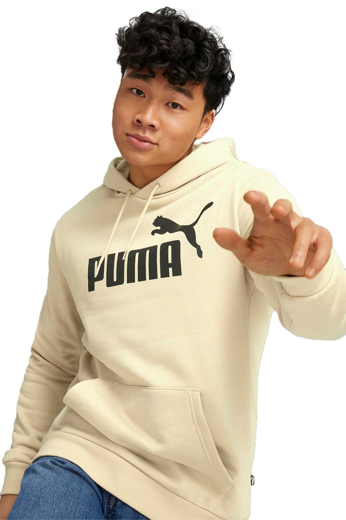 Puma ESS Big Logo Erkek Sweatshirt 58668785 Bej