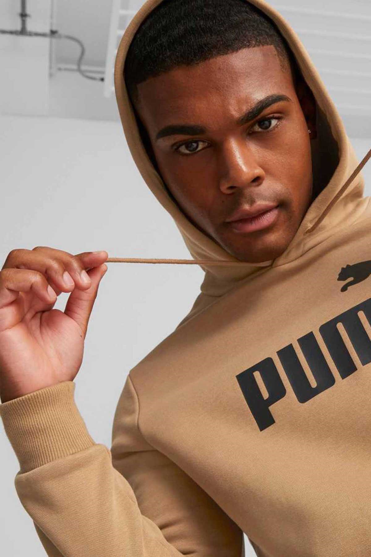 Puma Ess Big Logo Erkek Sweatshirt 58668786 Bej
