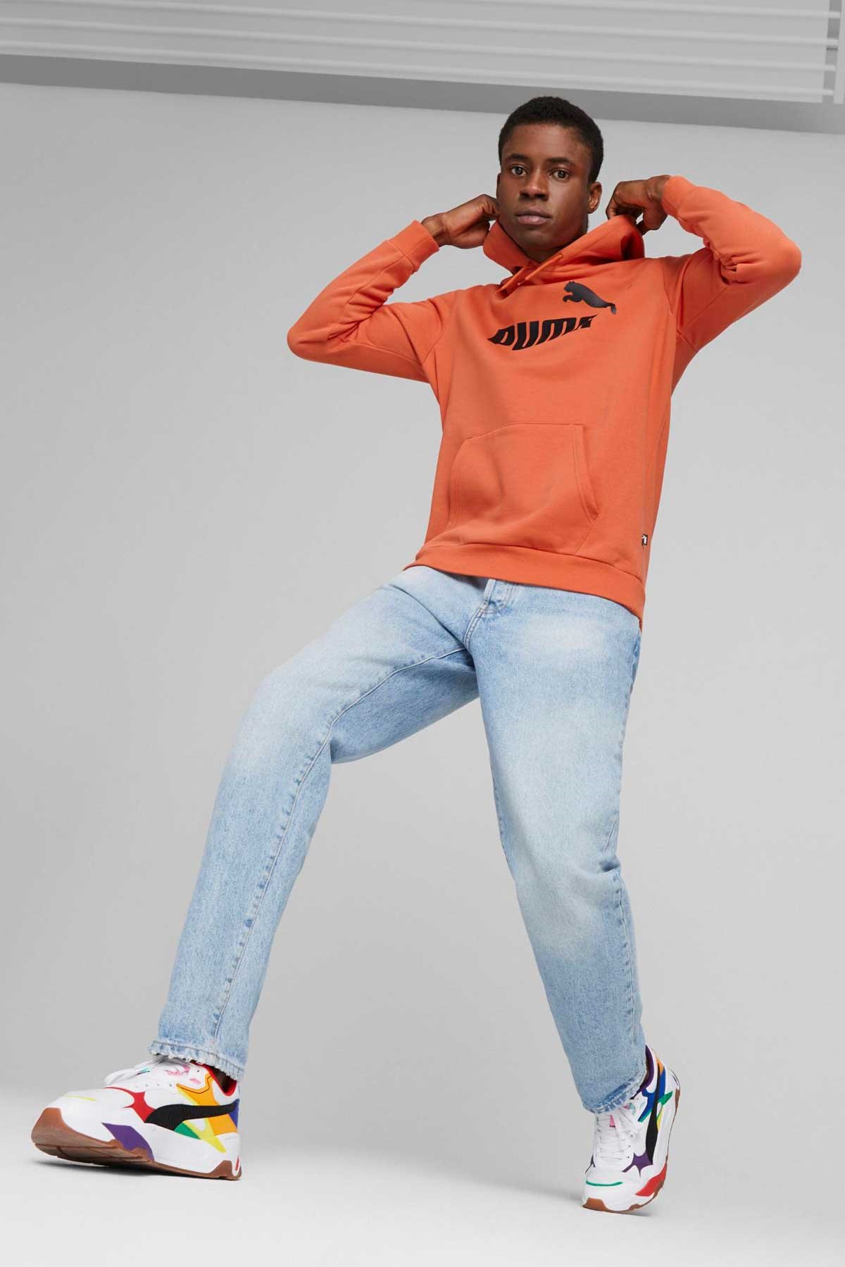 Puma ESS Big Logo Erkek Sweatshirt 58668794 Turuncu