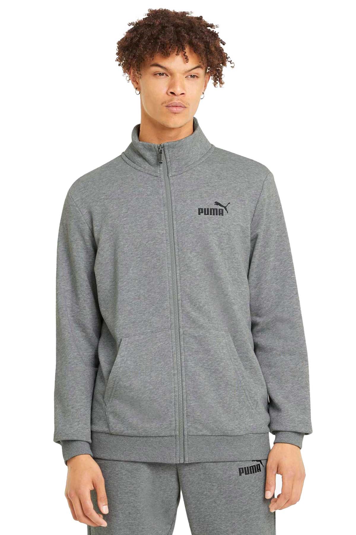Puma Ess Track Erkek Sweatshirt 58669603 Gri