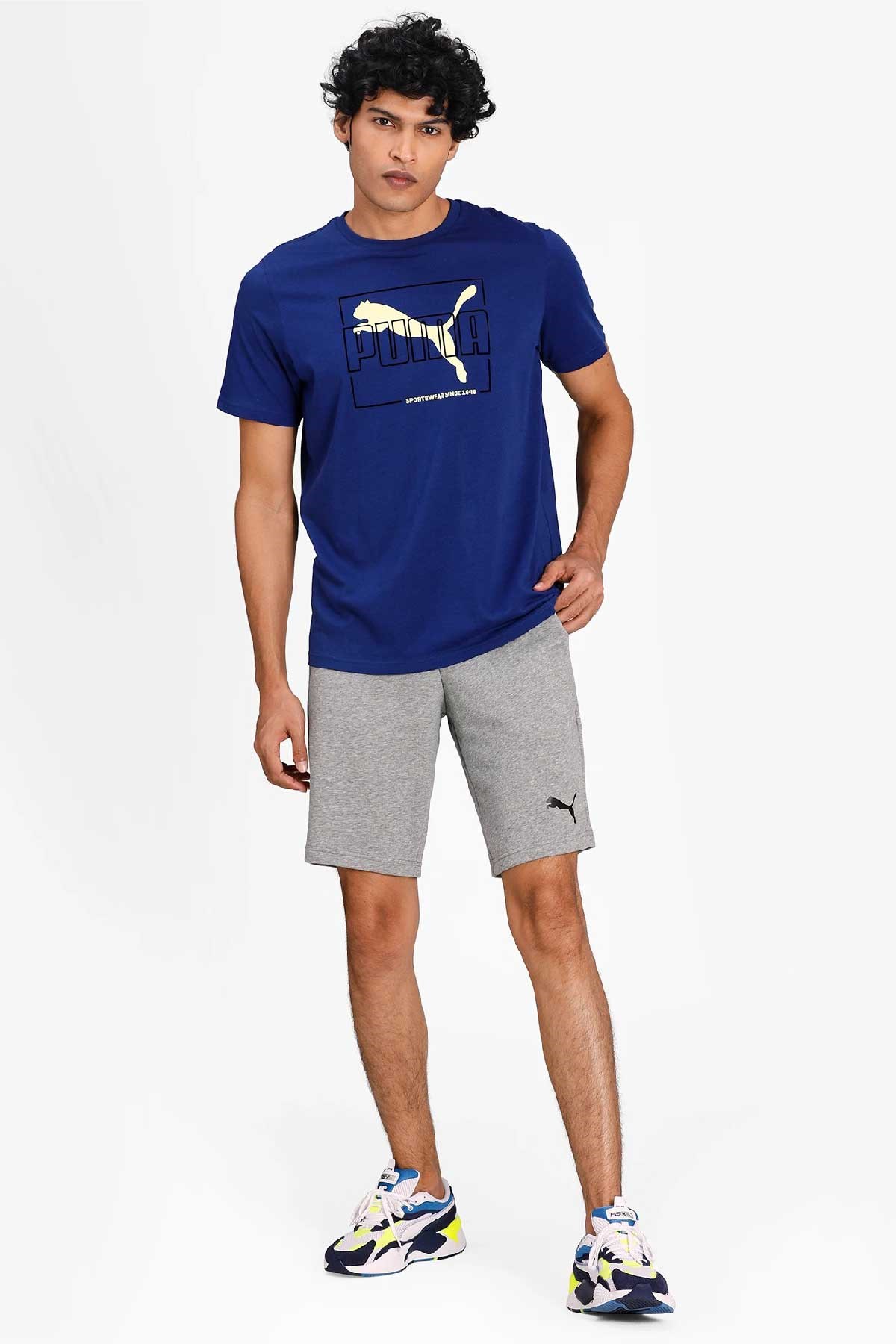Puma ESS Shorts 10 Erkek Spor Şort 58670953 Gri