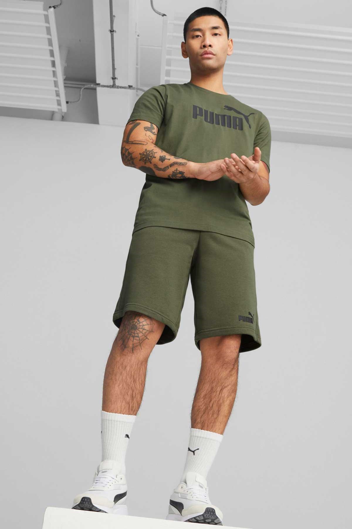 Puma ESS Shorts 10 Erkek Spor Şort 58671036 Yeşil