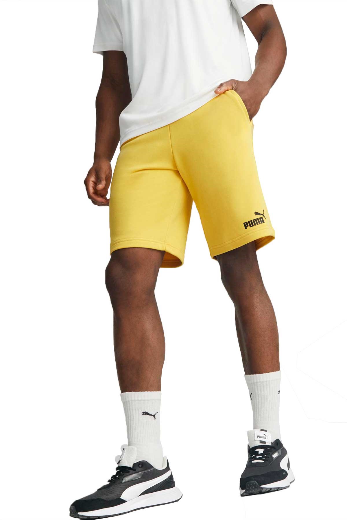 Puma ESS Shorts 10 Erkek Spor Şort 58671043 Sarı