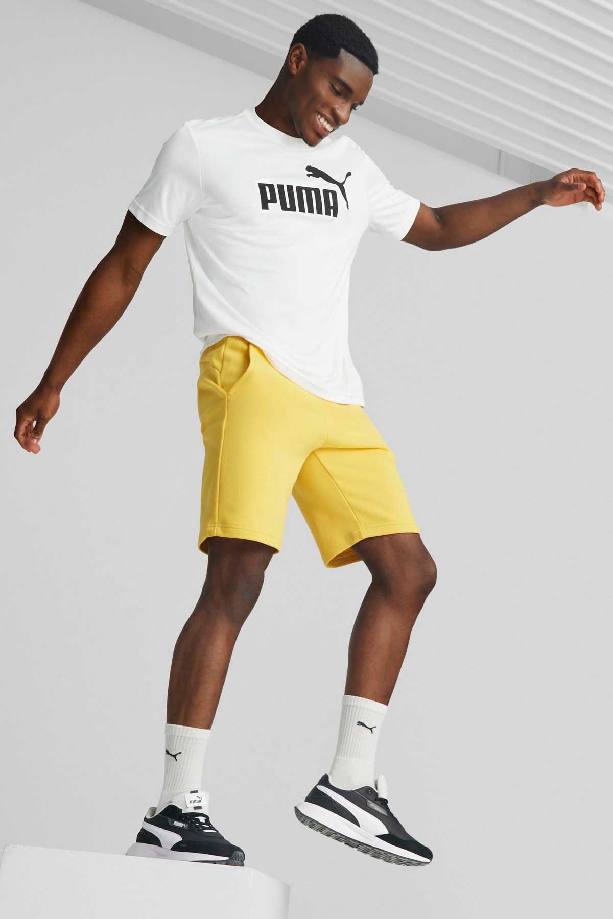 Puma ESS Shorts 10 Erkek Spor Şort 58671043 Sarı