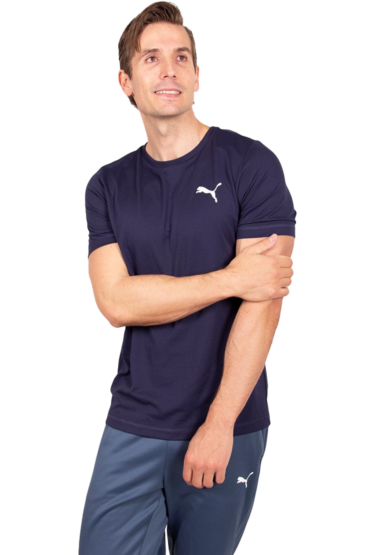 Puma Active Small Logo Erkek Tişört 58672506 Lacivert