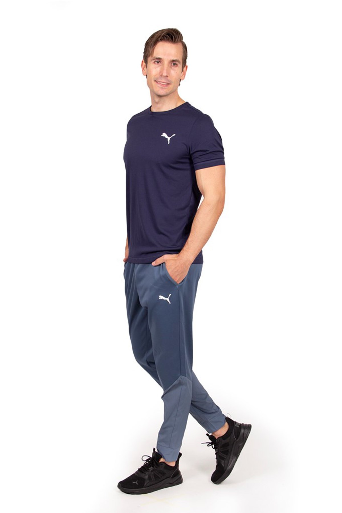 Puma Active Small Logo Erkek Tişört 58672506 Lacivert