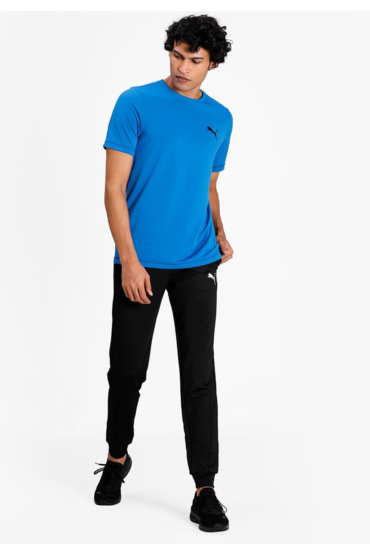 Puma Active Small Logo Erkek Tişört 58672558 Mavi