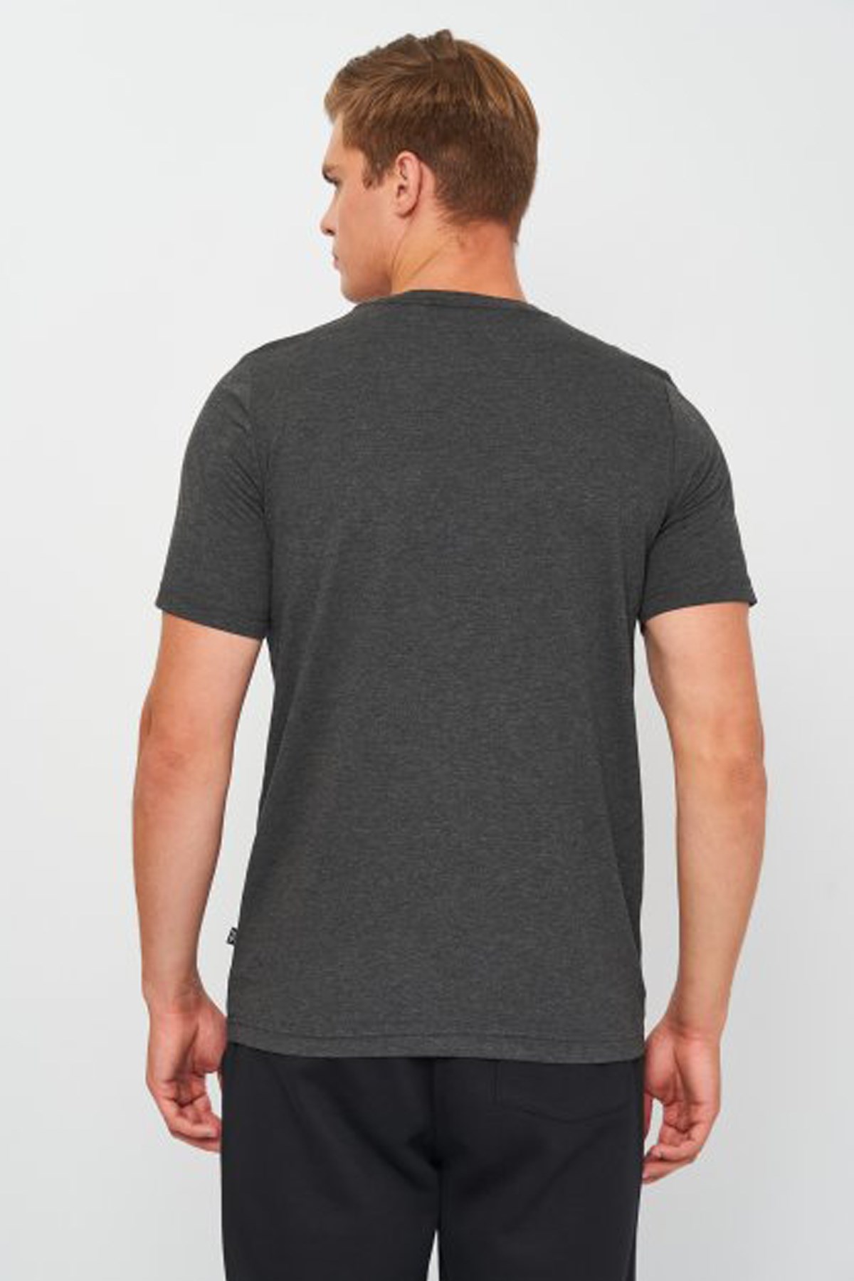 Puma Ess Heather Erkek Tişört 58673607 Gri