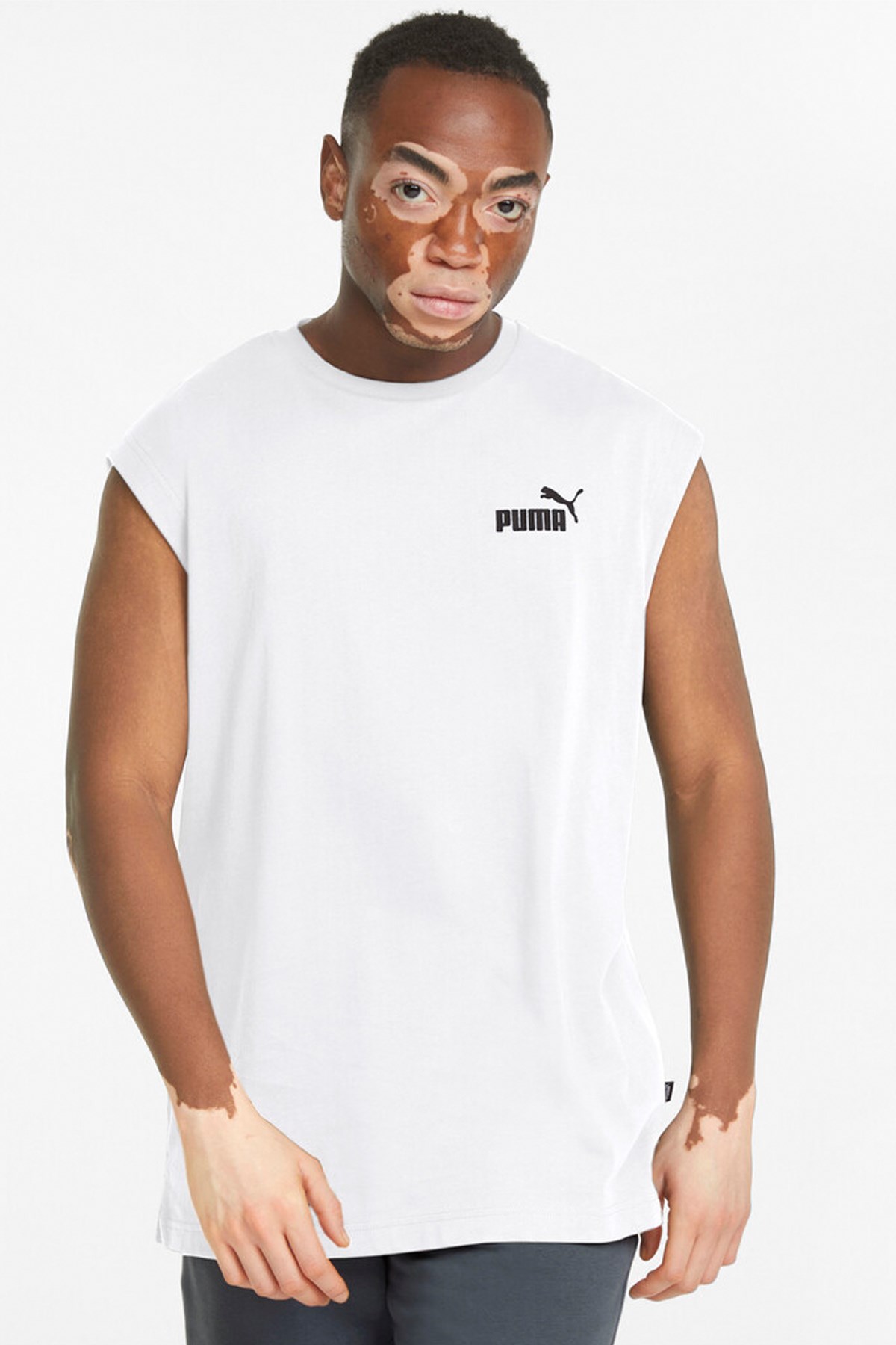 Puma Ess Sleeveless Erkek Tişört 58673802 Beyaz