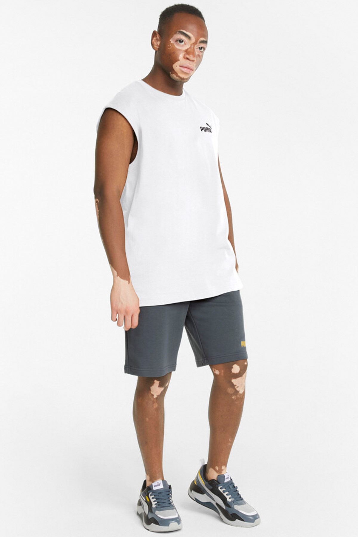 Puma Ess Sleeveless Erkek Tişört 58673802 Beyaz