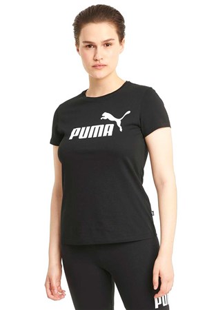 Puma ESS Logo Kadın Tişört 58677401 Siyah