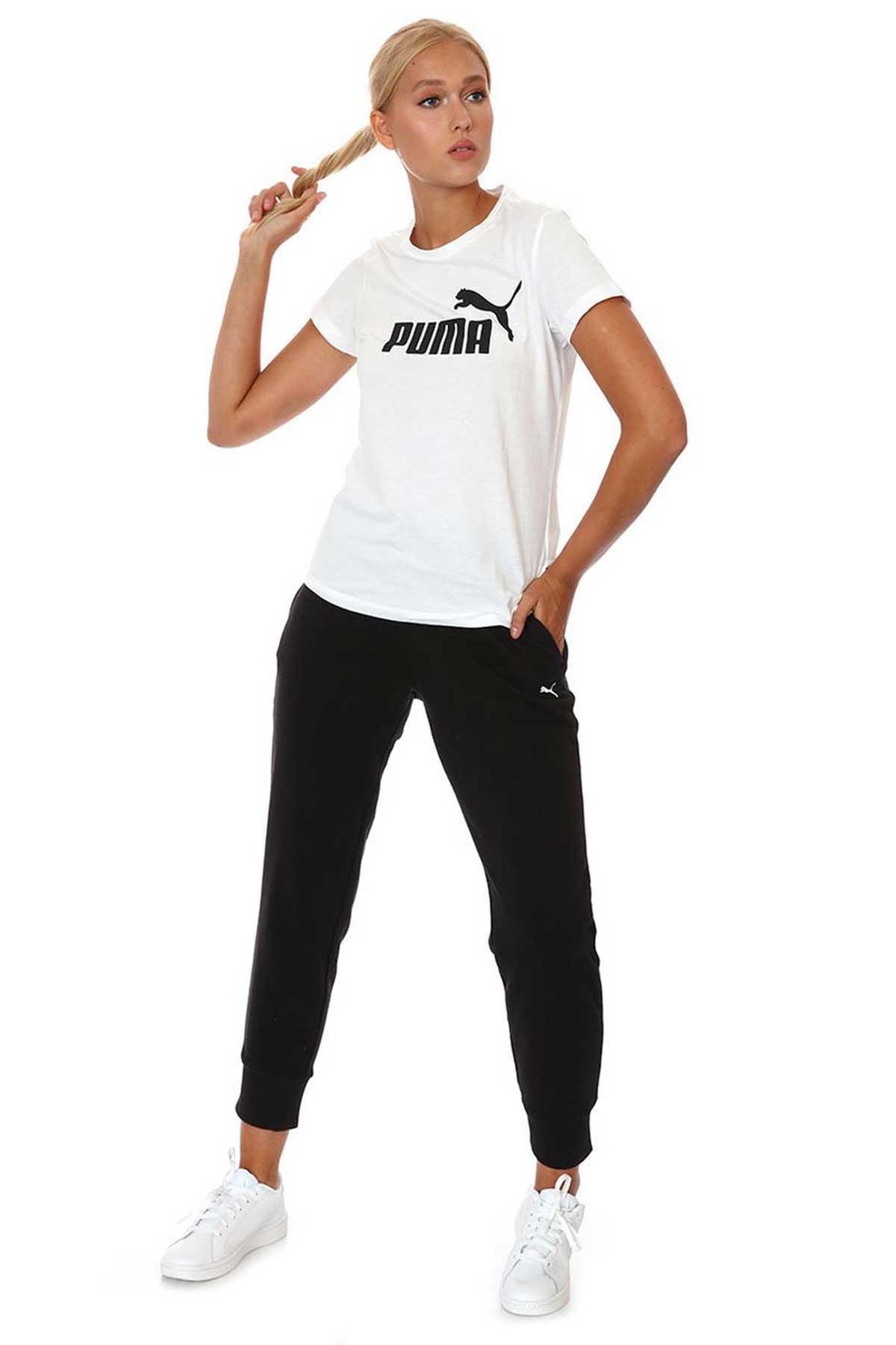Puma ESS Logo Kadın Tişört 58677402 Beyaz