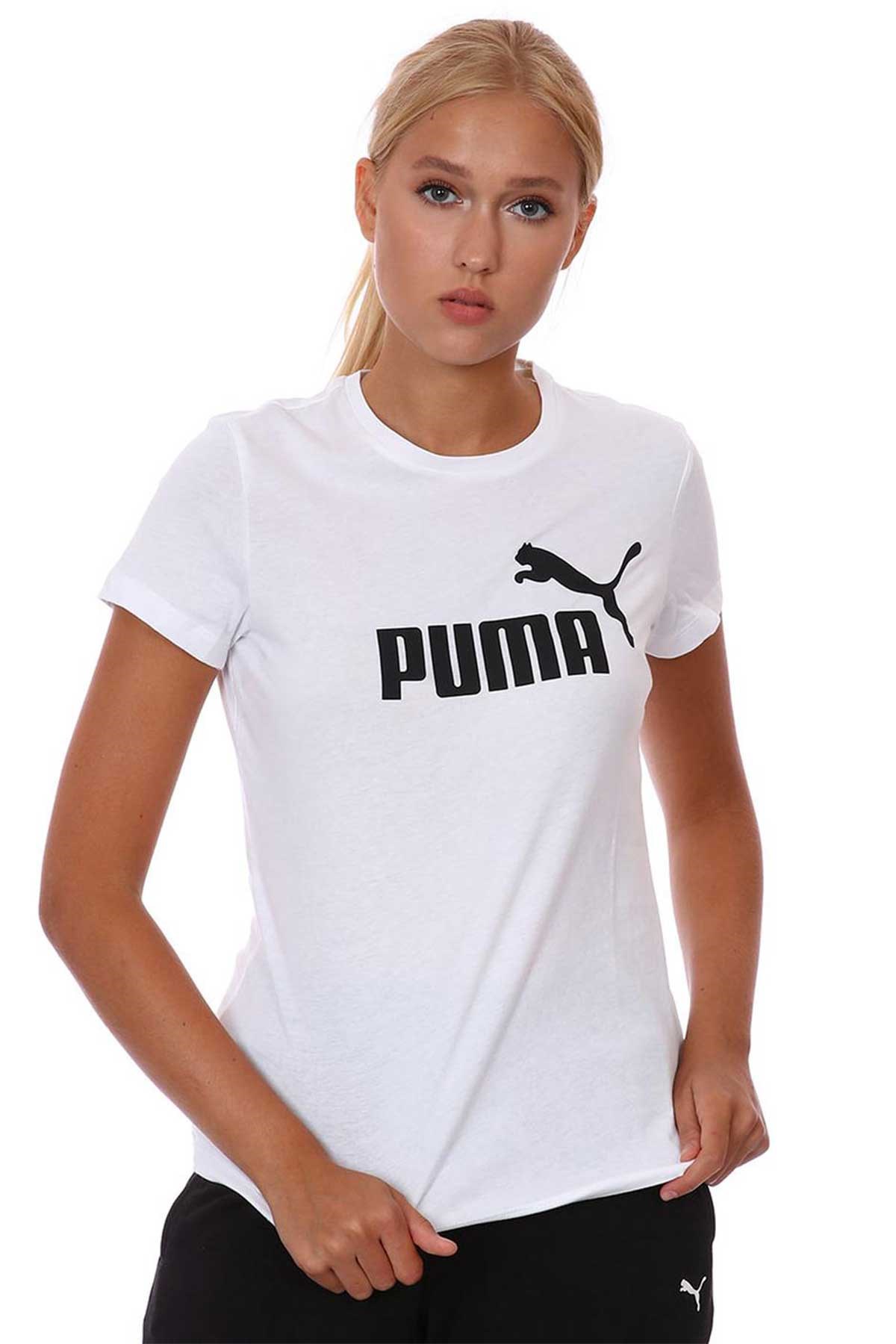 Puma ESS Logo Kadın Tişört 58677402 Beyaz