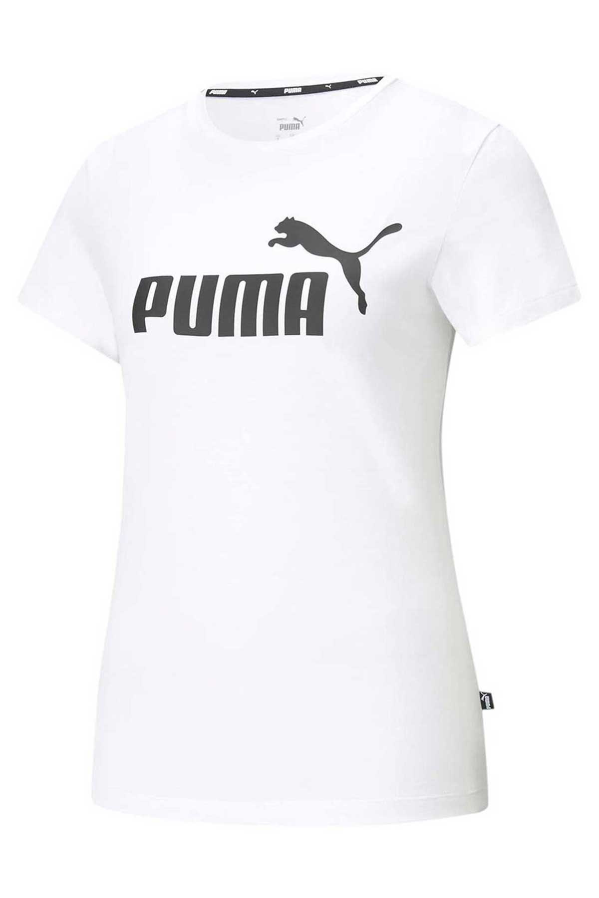Puma ESS Logo Kadın Tişört 58677402 Beyaz