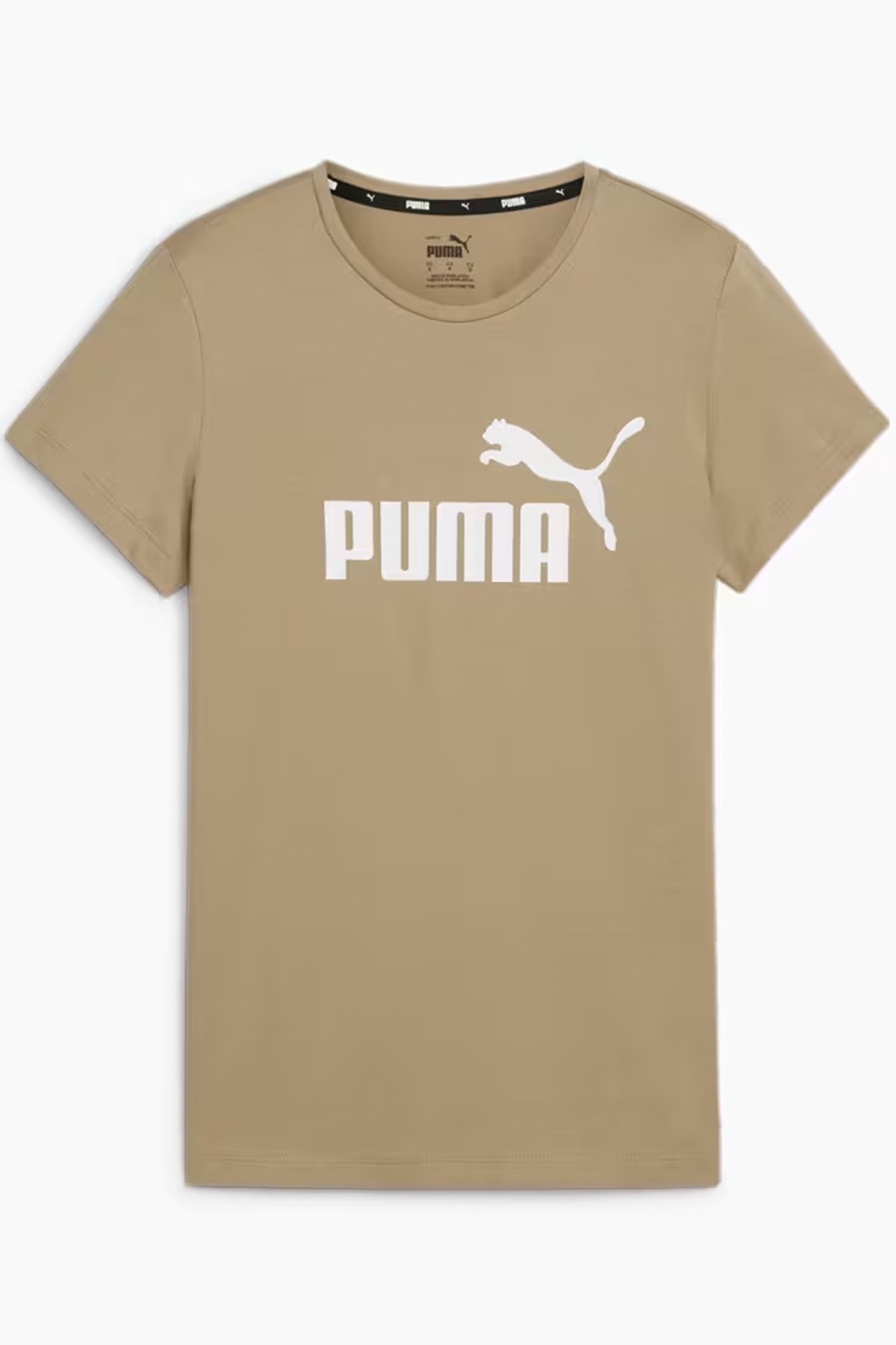 Puma Ess Logo Kadın Tişört 58677567 Bej