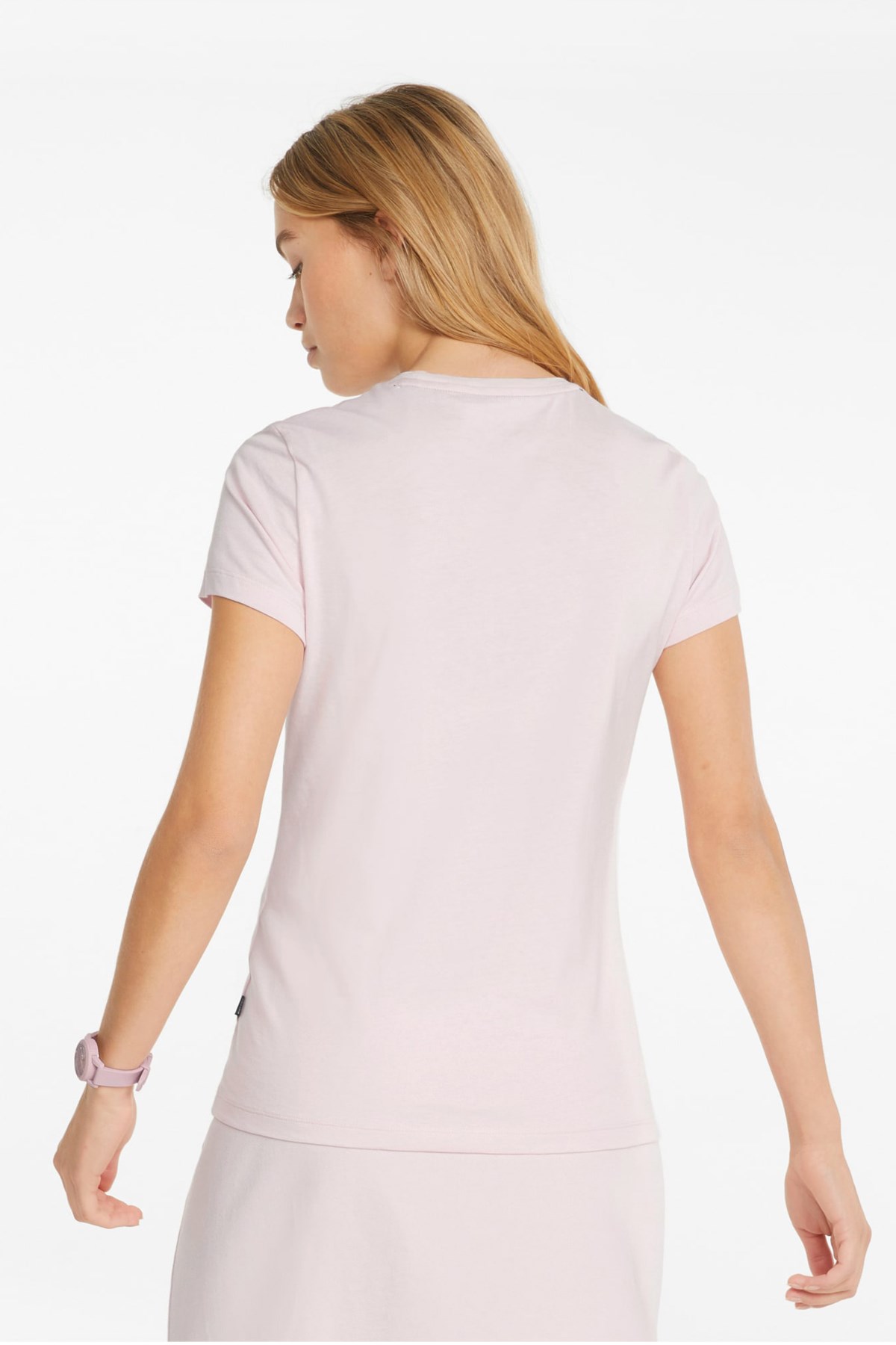 Puma Ess Logo Kadın Tişört 58677582 Pembe