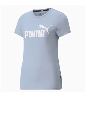 Puma Ess Logo Kadın Tişört 58677583 Mavi