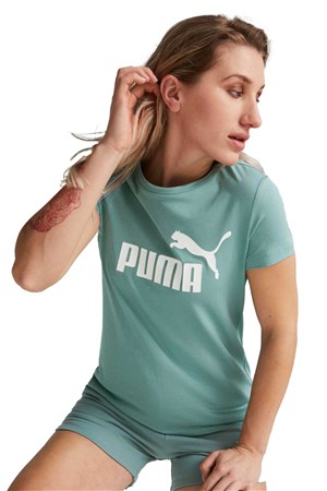 Puma ESS Logo Kadın Tişört 58677584 Mavi