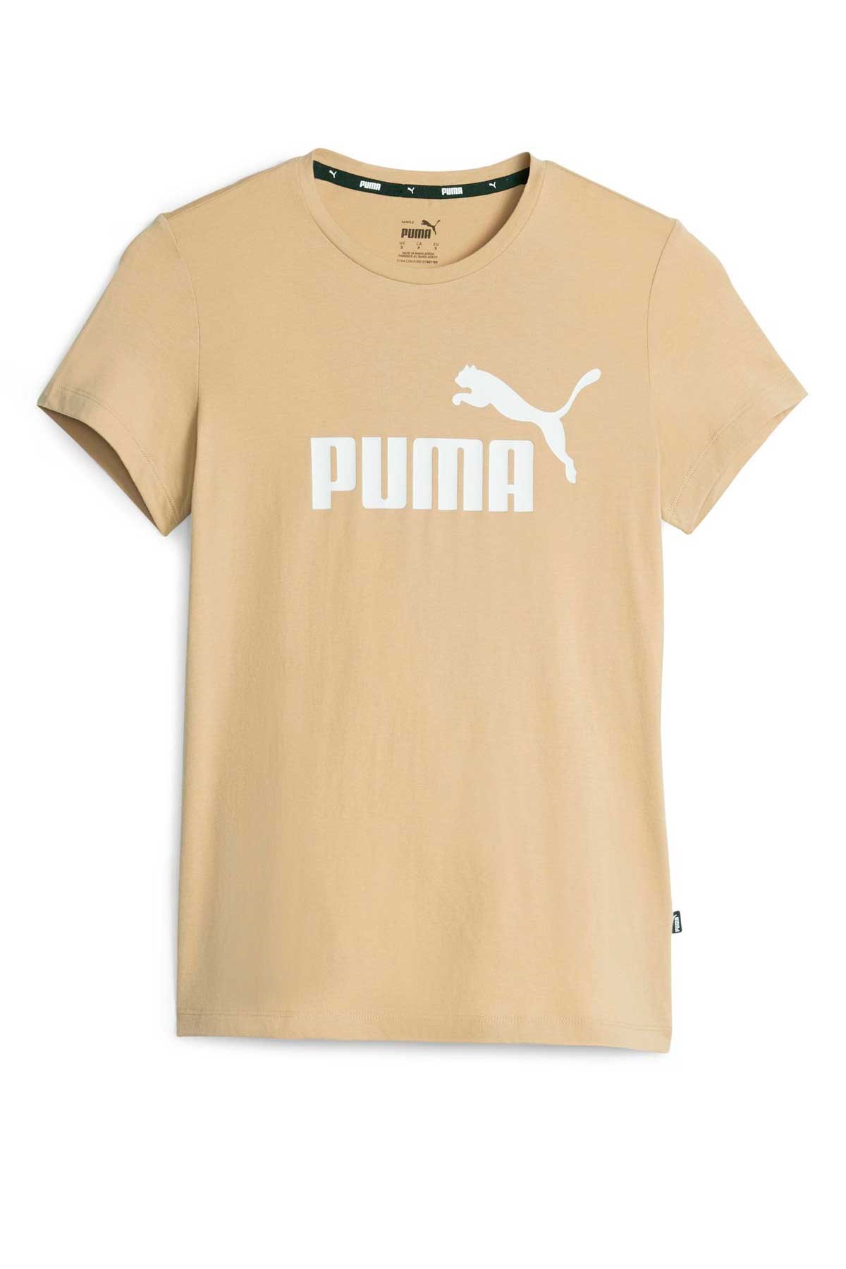 Puma Ess Logo Kadın Tişört 58677587 Bej