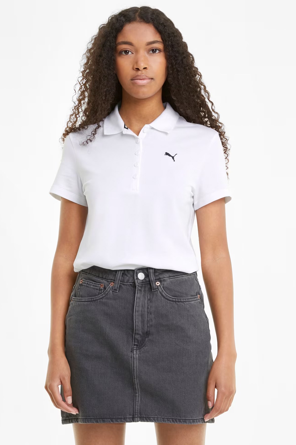 Puma Ess Kadın Polo Tişört 58677952 Beyaz