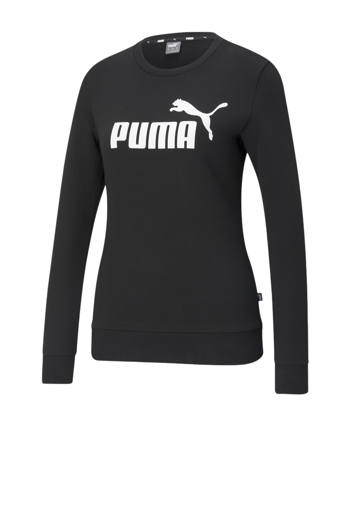 Puma Ess Logo Crewr Kadın Sweatshirt 58678601 Siyah