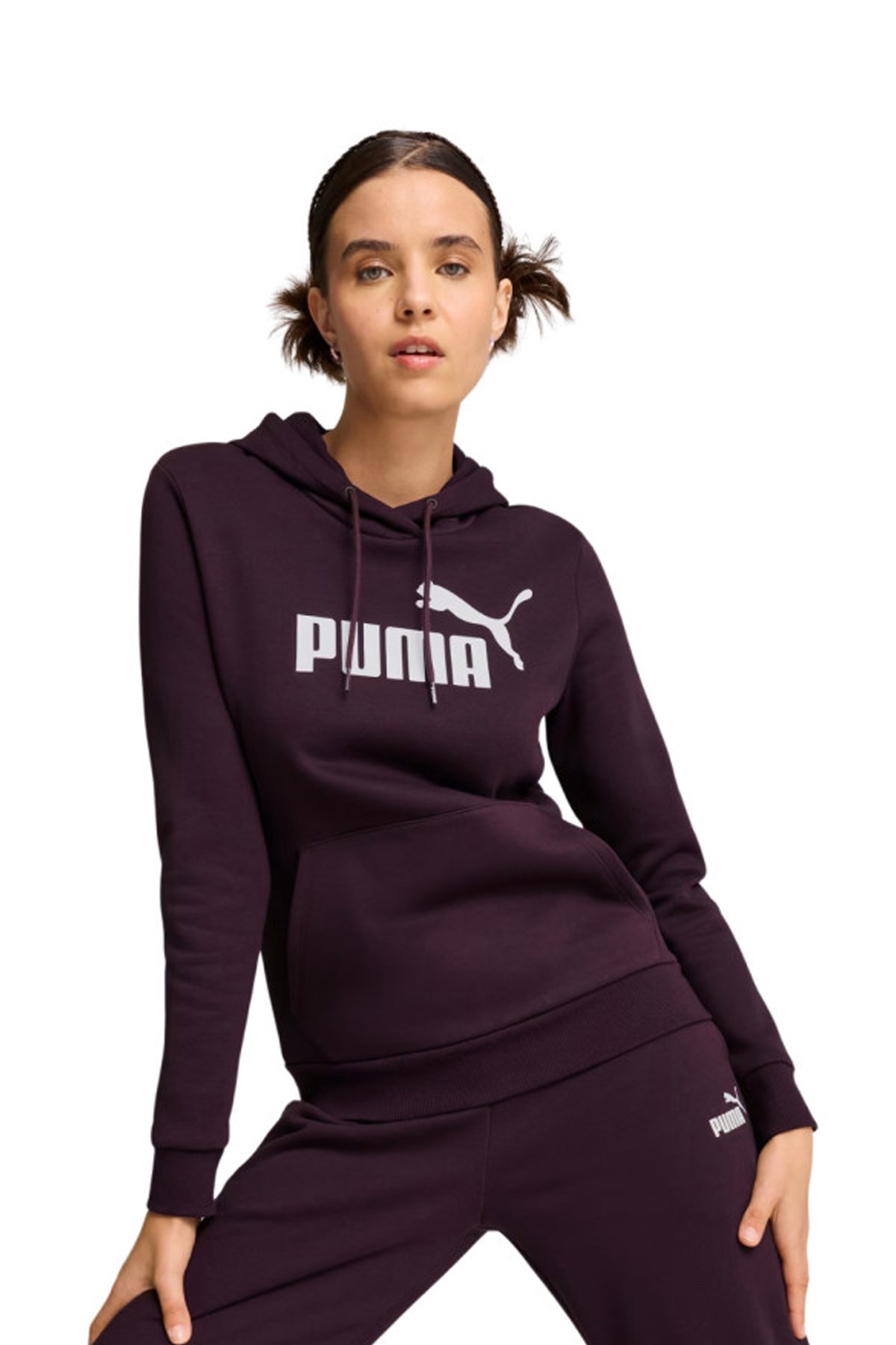 Puma Ess Logo Fl Kadın Sweatshirt 58678946 Mor