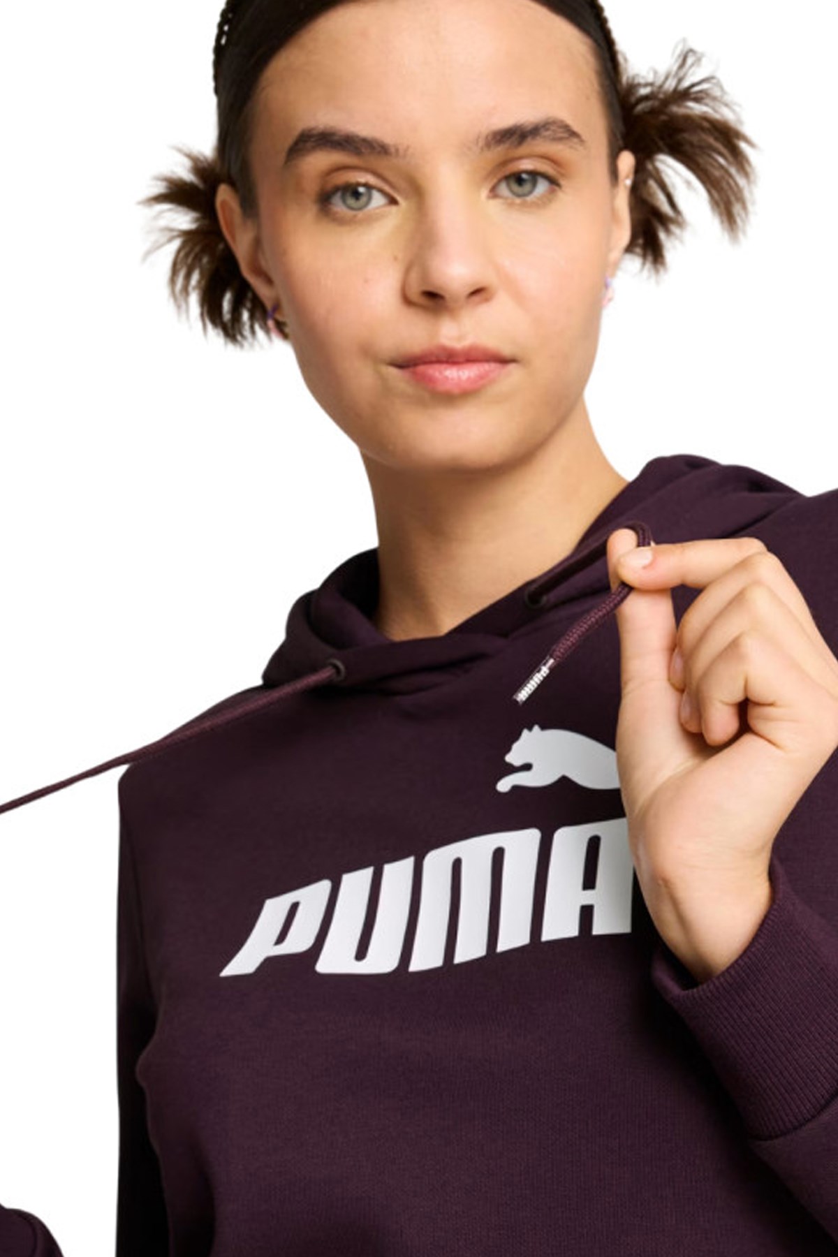 Puma Ess Logo Fl Kadın Sweatshirt 58678946 Mor