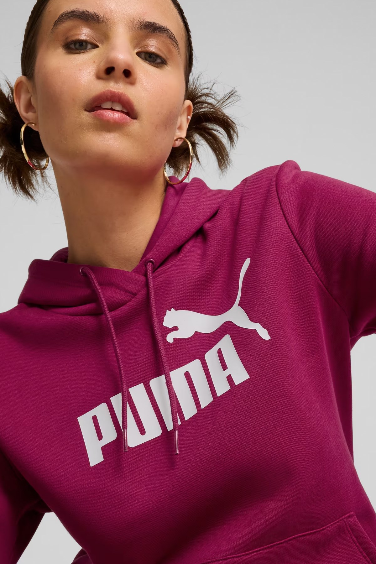 Puma Ess Logo Fl Kadın Sweatshirt 58678952 Pembe