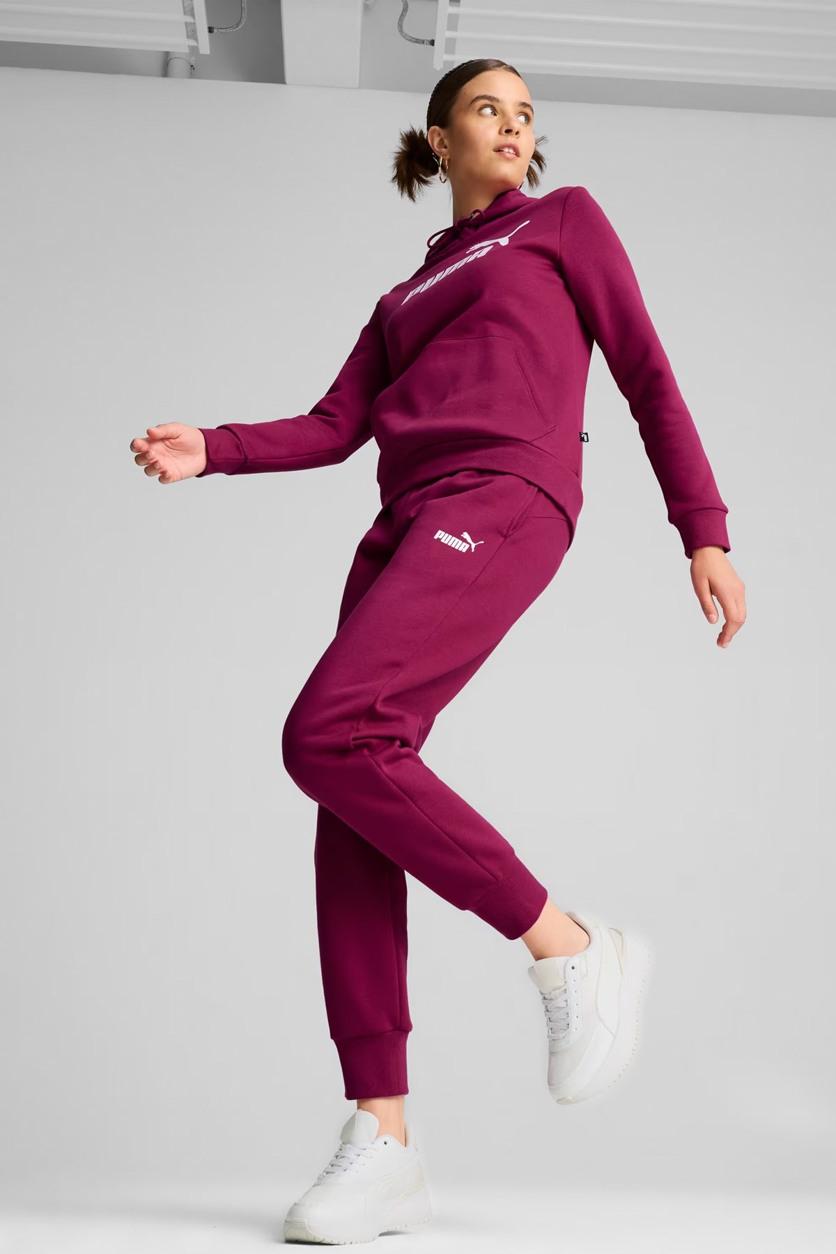 Puma Ess Logo Fl Kadın Sweatshirt 58678952 Pembe