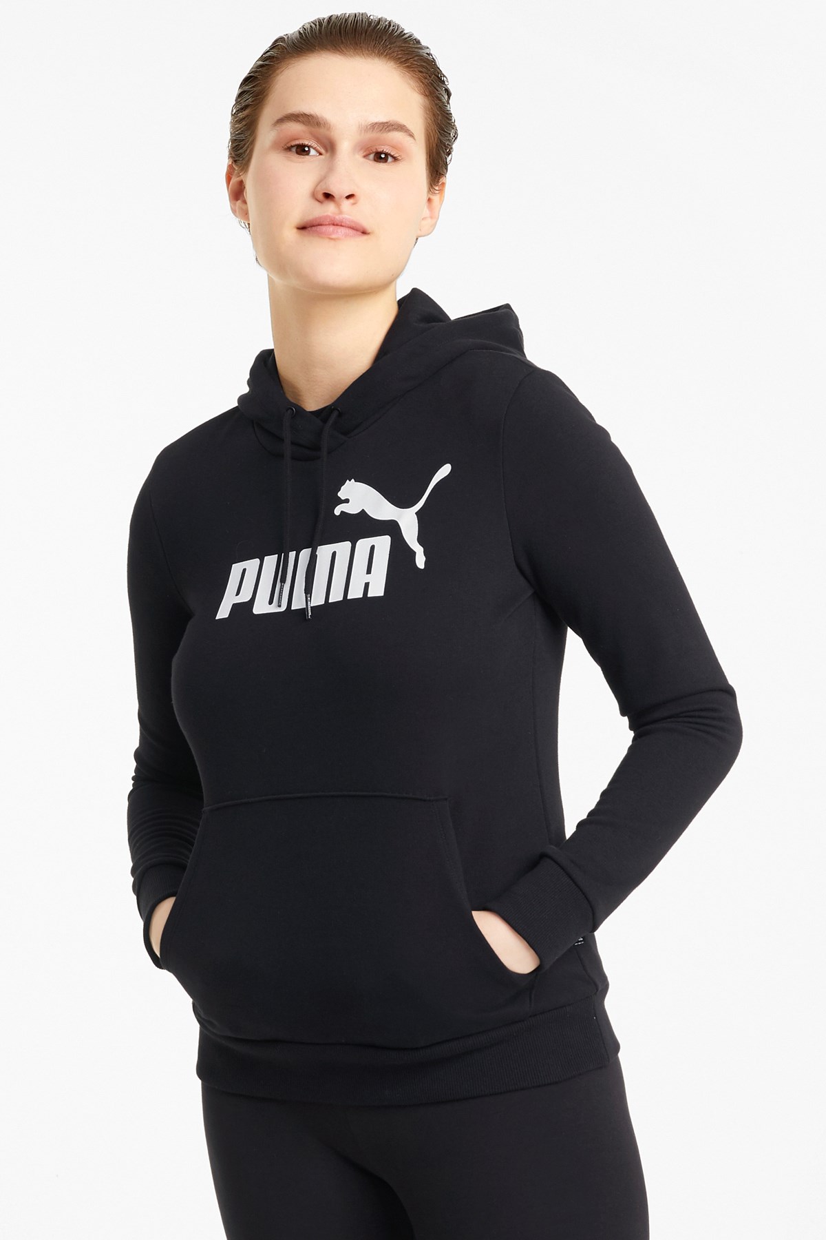 Puma ESS Logo Kadın Sweatshirt 58679101 Siyah