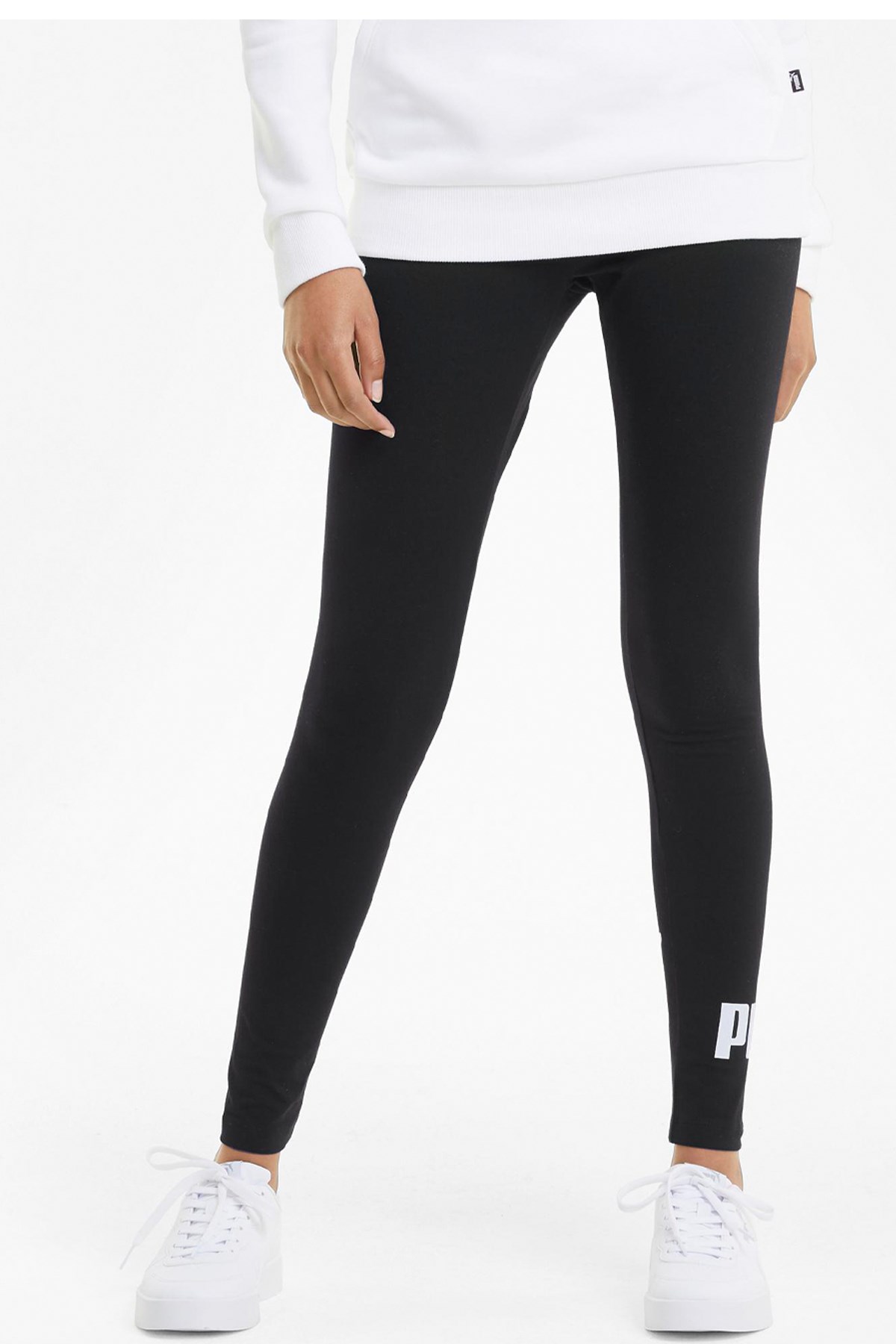 Puma Ess Logo Kadın Spor Tayt 58683201 Siyah