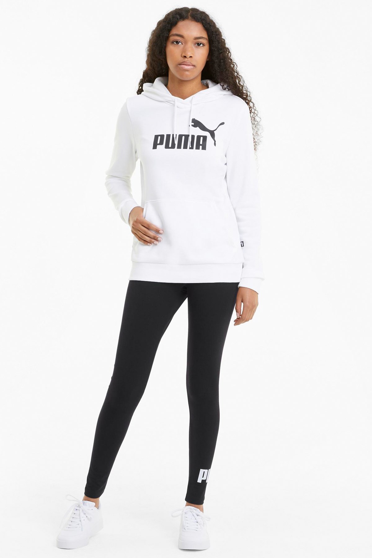 Puma Ess Logo Kadın Spor Tayt 58683201 Siyah