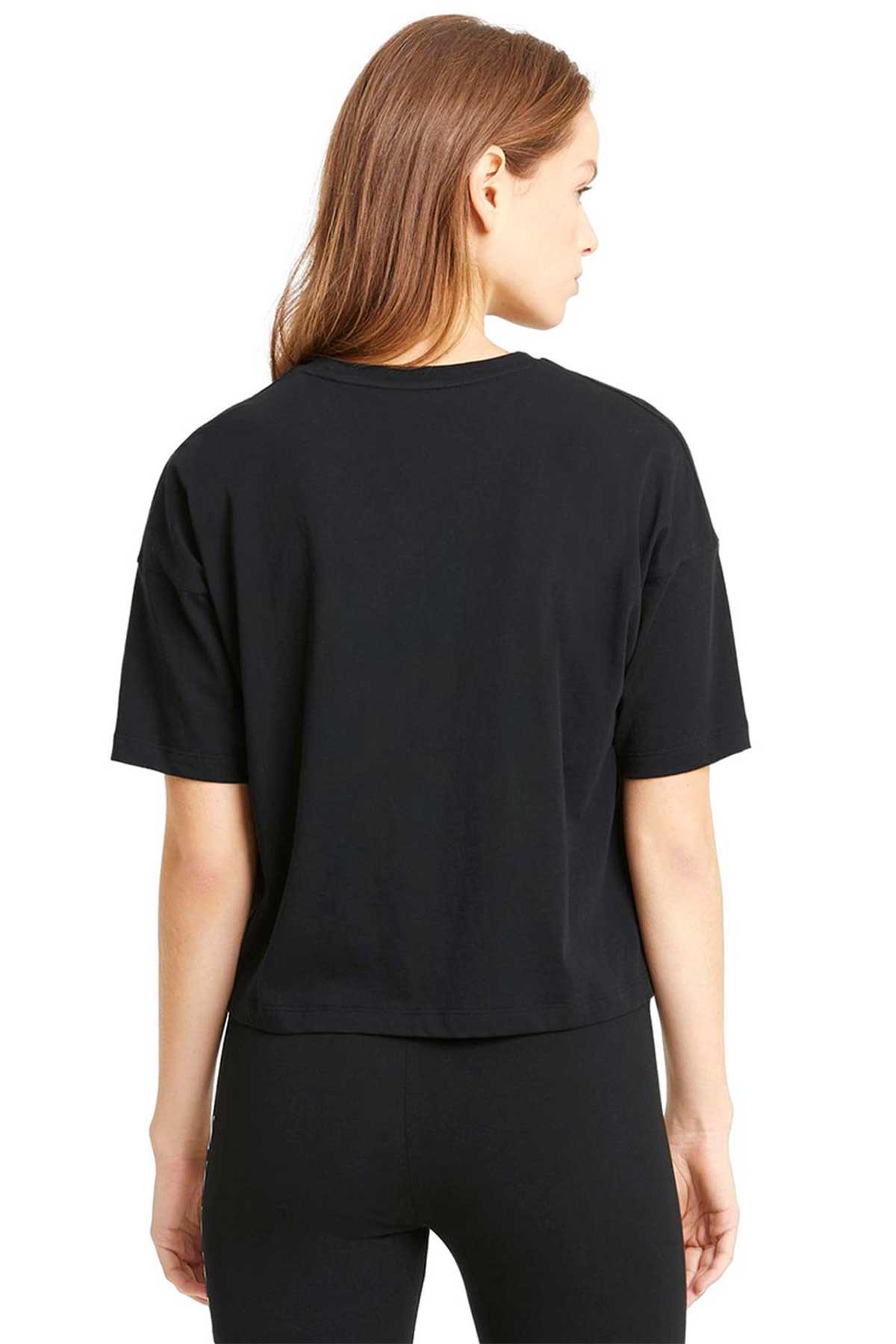 Puma ESS Cropped Logo Kadın Tişört 58686601 Siyah